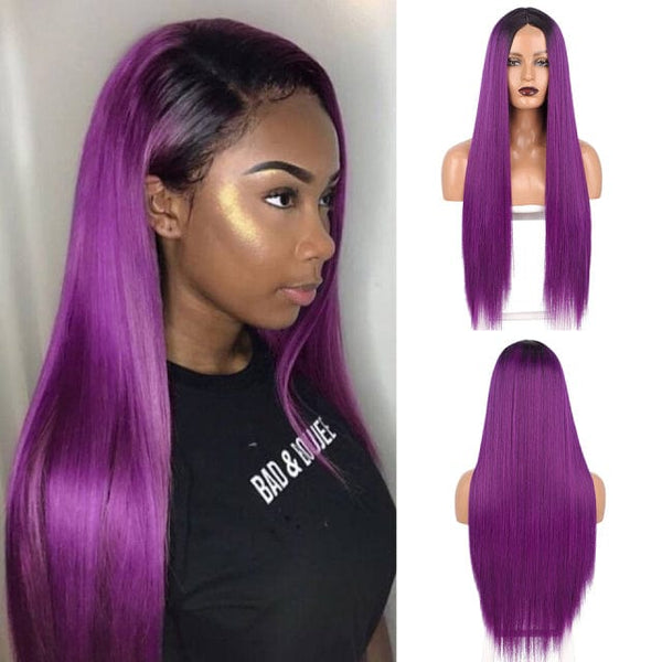 Stylonic Fashion Boutique Lace Front Synthetic Wig Lace Front Purple Wig Lace Front Purple Wig - Stylonic Fashion Boutique