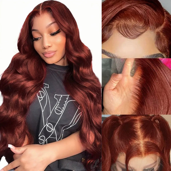 Stylonic Fashion Boutique Human Hair Wig 16inches | 180% Lace Wig Red Lace Wig Red - Stylonic Premium Wigs