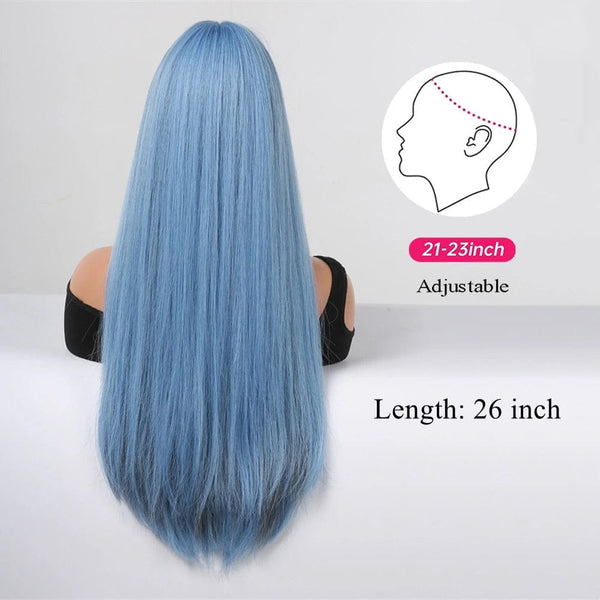 Stylonic Fashion Boutique Synthetic Wig Light Blue Cosplay Wig Light Blue Cosplay Wig - Stylonic Wigs