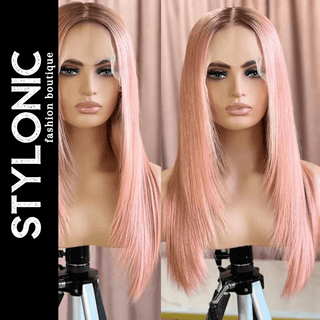 Stylonic Fashion Boutique Light Pink Straight Lace Front Wig