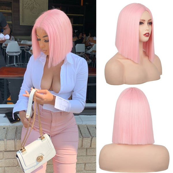 Stylonic Fashion Boutique Synthetic Wig Light Pink Wig Light Pink Wig - Stylonic Wigs