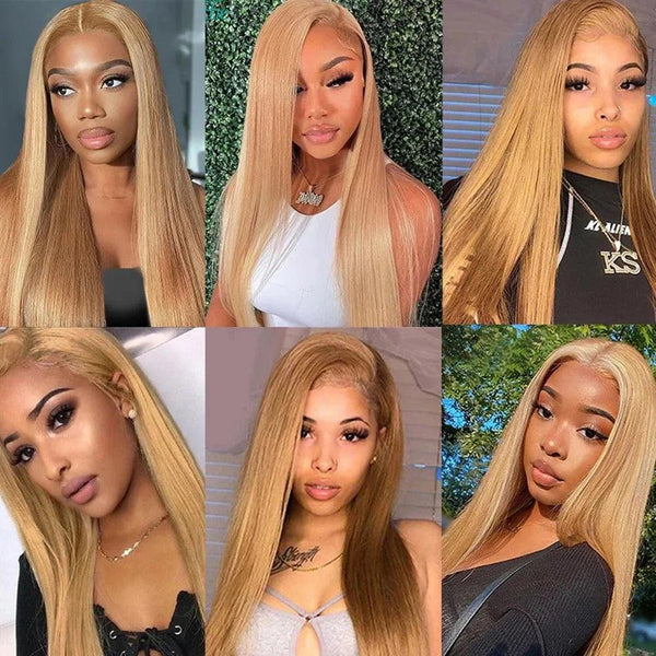 Long Blonde Human Hair Wigs