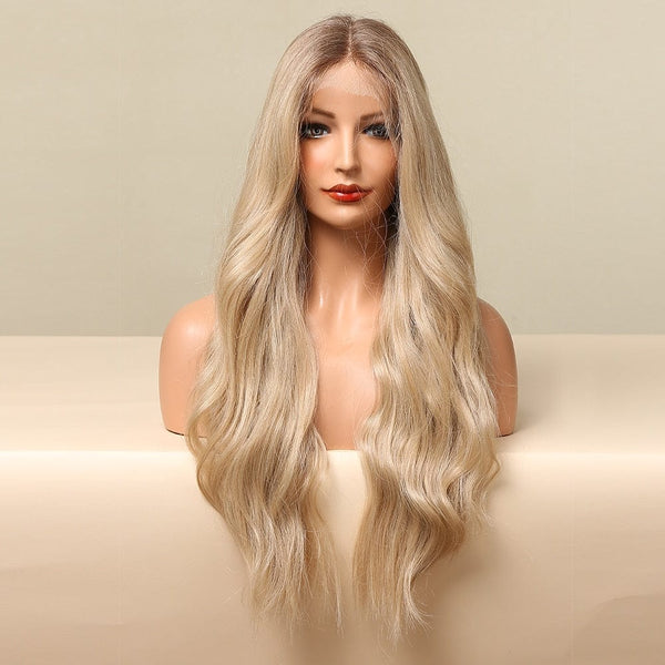 Stylonic Fashion Boutique Lace Front Synthetic Wig Long Blonde Lace Front Wig Long Blonde Lace Front Wig - Stylonic Wigs