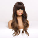 Stylonic Fashion Boutique Synthetic Wig Long Brown Wavy Wig Long Brown Wavy Wig - Stylonic Wigs