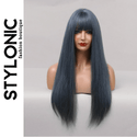Stylonic Fashion Boutique Synthetic Wig Long Straight Dark Blue Wig Long Straight Dark Blue Wig - Stylonic Fashion Boutique