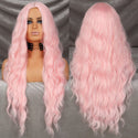 Stylonic Fashion Boutique Long Wavy Baby Pink Synthetic Wig