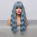 Stylonic Fashion Boutique Synthetic Wig lc194-1 Long Wavy Blue Wig Long Wavy Blue Wig - Stylonic Fashion Boutique