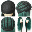 Stylonic Fashion Boutique Synthetic Wig Long Wavy Green Wig with Bangs Long Wavy Green Wig with Bangs - Stylonic Wigs