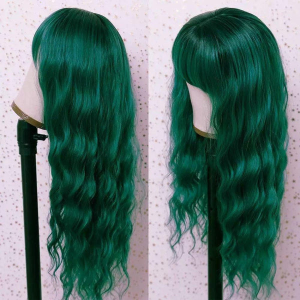 Long Green Wig