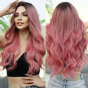 Stylonic Fashion Boutique Synthetic Wig Long Wavy Pink Wig Long Wavy Pink Wig - Stylonic Wigs