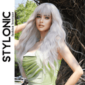 Stylonic Fashion Boutique Synthetic Wig MW9078-1 Long Wavy White Wig Synthetic Long Wavy White Wig Synthetic - Stylonic Premium Wigs