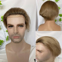 Stylonic Fashion Boutique Toupee 8x10 / 4 T Blonde Men's Blonde Toupee Hair Replacement System Men's Blonde Toupee Hair Replacement System - Stylonic Wigs