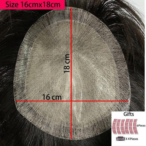 Stylonic Fashion Boutique Toupee 16cmx18cm Men's Toupee Men's Toupee - Stylonic Fashion Boutique