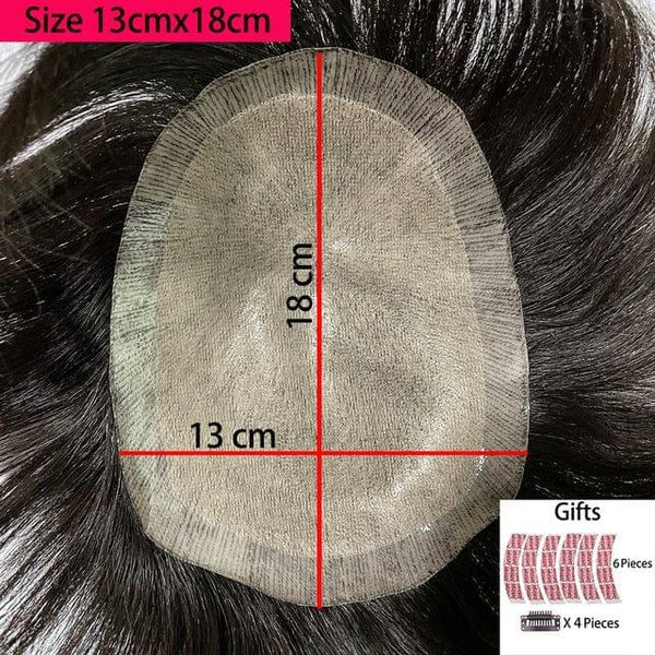Stylonic Fashion Boutique Toupee 13cmx18cm Men's Toupee Men's Toupee - Stylonic Fashion Boutique