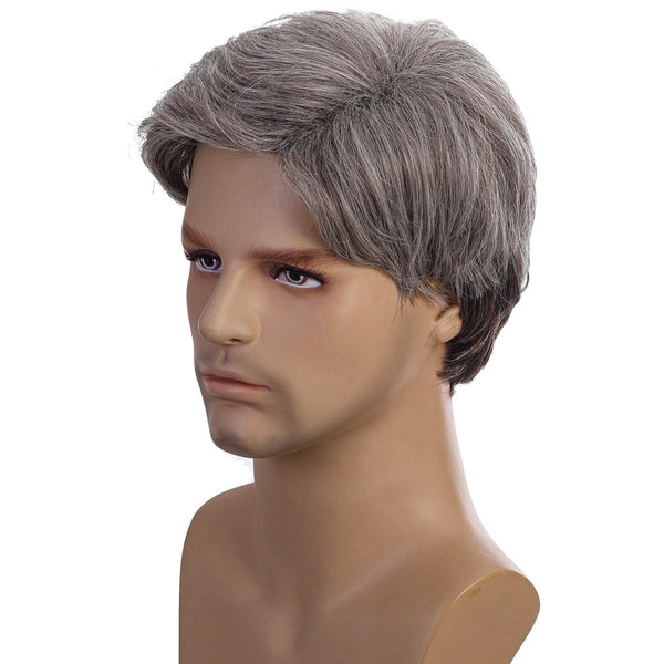 Stylonic Fashion Boutique Synthetic Wig Mens Grey Wig Wigs | Silver Wigs | Men's Wigs | Mens Grey Wig - Stylonic