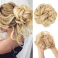 Golden Blonde Messy Hair Bun