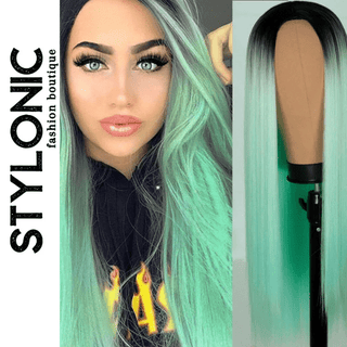 Stylonic Fashion Boutique Synthetic Wig Mint Green Wig Wigs - Mint Green Wig | Stylonic Fashion Boutique