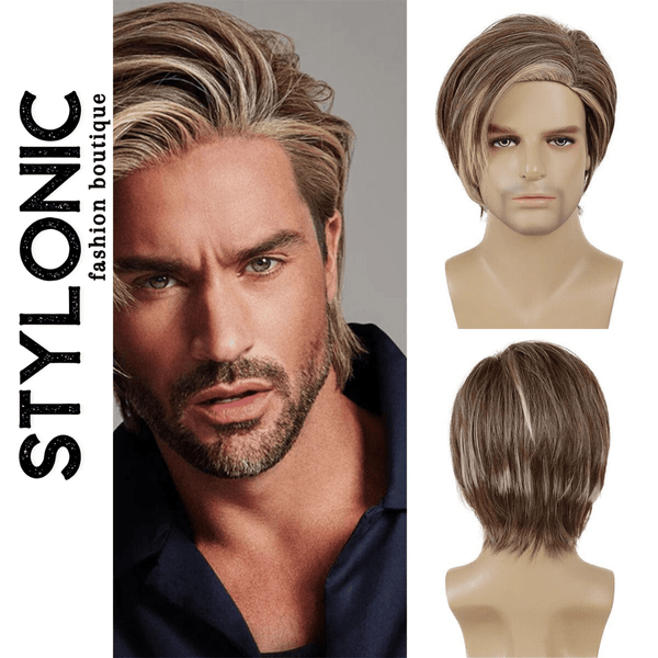 Stylonic Fashion Boutique Mix Blonde Highlight Wig for Men