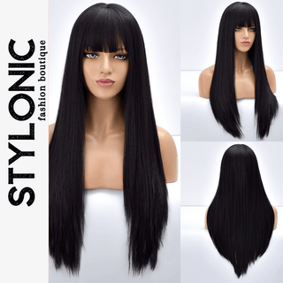 Stylonic Fashion Boutique Synthetic Wig Natural Black Wig Wigs - Natural Black Wig - Stylonic fashion Boutique