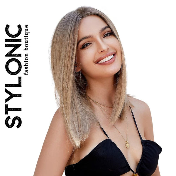 Stylonic Fashion Boutique Lace Front Synthetic Wig Natural Blonde Bob Lace Front Wig Wigs - Natural Blonde Bob Lace Front Wig | Blonde Wigs | Stylonic