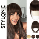 Stylonic Fashion Boutique Hair Extensions Natural Human Hair Clip on Bangs Natural Human Hair Clip on Bangs - Stylonic Fashion Boutique