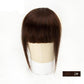 Brown Clip On Bangs