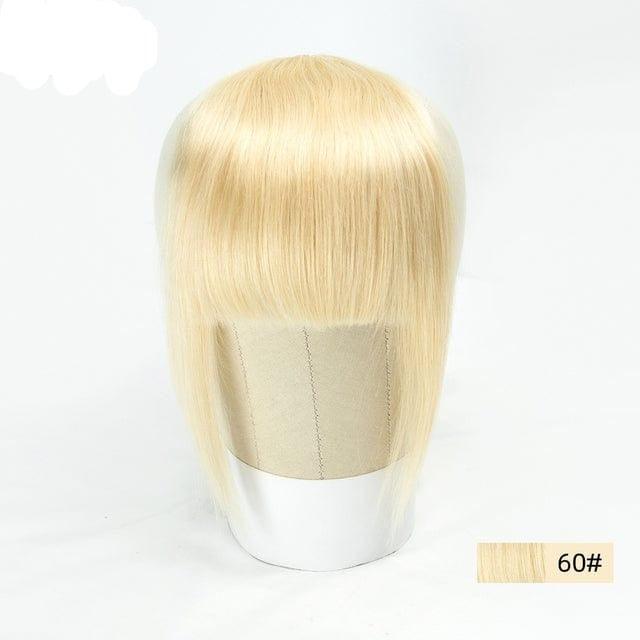 Platinum Blonde Clip On Bangs