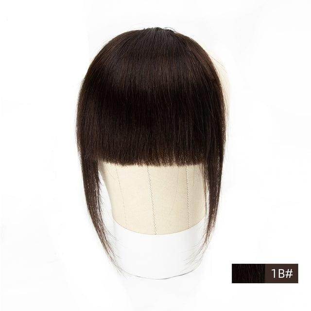 Natural Black Clip On Bangs