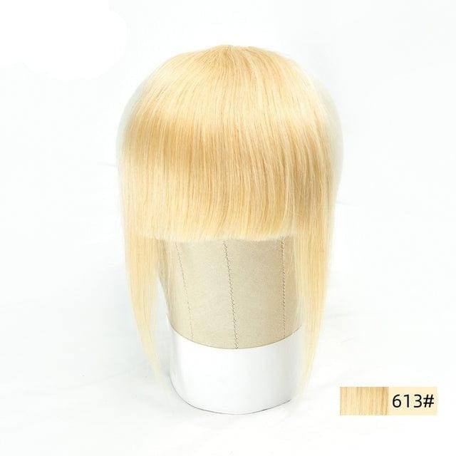 613 Blonde Clip On Bangs