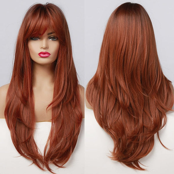 Stylonic Fashion Boutique Synthetic Wig Natural Red Wig Wigs - Natural Red Wig | Red Wigs |Stylonic Fashion Boutique