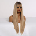 Blonde Wig with Fringe