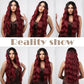 Red Ombre Lace Front Wig