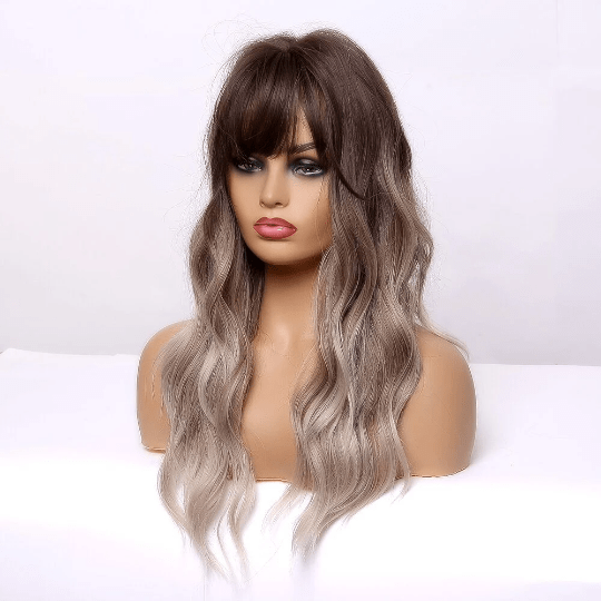 Stylonic Fashion Boutique Synthetic Wig Ombre Wig with Fringe Ombre Wig with Fringe - Stylonic Fashion Boutique