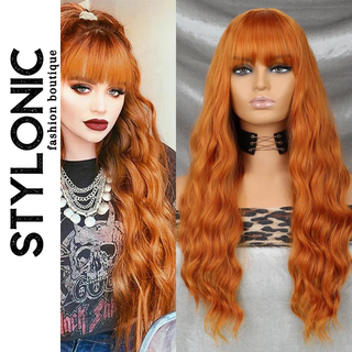 Stylonic Fashion Boutique Synthetic Wig Orange Wig Orange Wig - Stylonic Premium Wigs