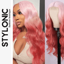 Stylonic Fashion Boutique Lace Front Synthetic Wig Pink and Red Wig Pink and Red Wig - Stylonic Wigs