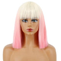 Stylonic Fashion Boutique Synthetic Wig Pink and White Wig Pink and White Wig - Stylonic Wigs