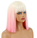 Stylonic Fashion Boutique Synthetic Wig Pink and White Wig Pink and White Wig - Stylonic Wigs
