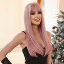 Pink Bangs Wig