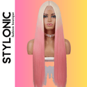 Stylonic Fashion Boutique Lace Front Synthetic Wig Pink Ombre Hair Wig Pink Ombre Hair Wig - Stylonic Wigs