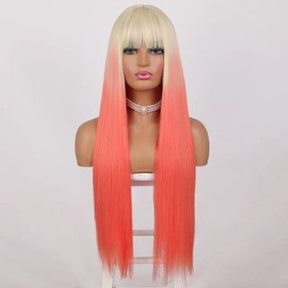Stylonic Fashion Boutique Lace Front Synthetic Wig Pink Ombre Hair Wig Pink Ombre Hair Wig: Complete Specifications & Pricing