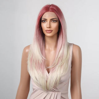 Pink and Blonde Wig