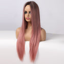 Stylonic Fashion Boutique Synthetic Wig Pink Straight Wig Pink Straight Wig - Stylonic Wigs