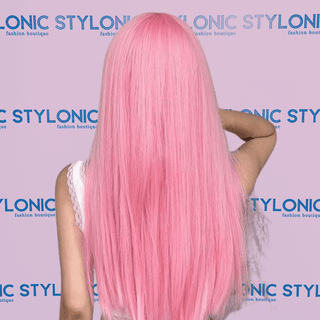 Long Pink Wig