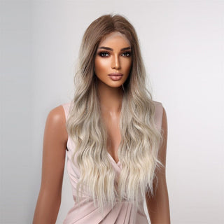 Stylonic Fashion Boutique Lace Front Synthetic Wig Platinum Blonde Lace Front Wig Platinum Blonde Lace Front Wig - Stylonic Wigs 