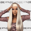 Stylonic Fashion Boutique Platinum Blonde Synthetic Headband Wig