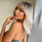 Blonde Wig with Bangs