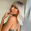 Blonde Wig with Bangs