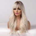 Stylonic Fashion Boutique Synthetic Wig default Platinum Blonde Wig with Bangs Platinum Blonde Wig with Bangs - Stylonic Wigs