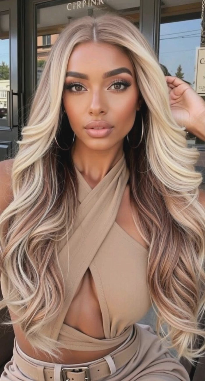 Honey Blonde Synthetic Wig