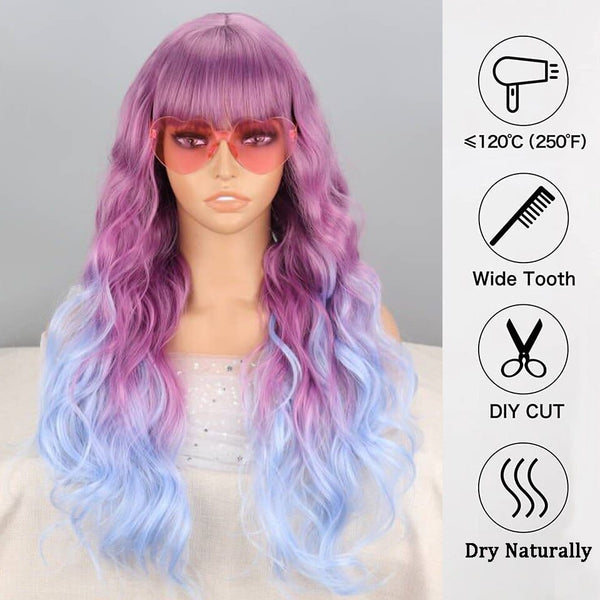 Stylonic Fashion Boutique Purple and Blue Wig